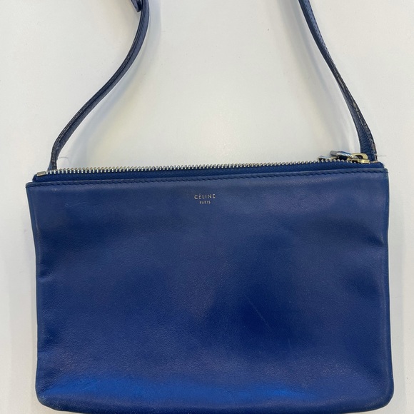 Celine Lambskin Small Trio Bag - Picture 2 of 13
